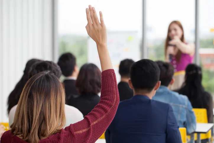 Professional business scene — Enrollment Training Class — benefits administration context