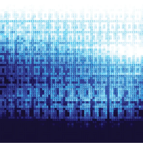 Professional business scene — Blue Binary Fading From Dark Blue To White — benefits administration context
