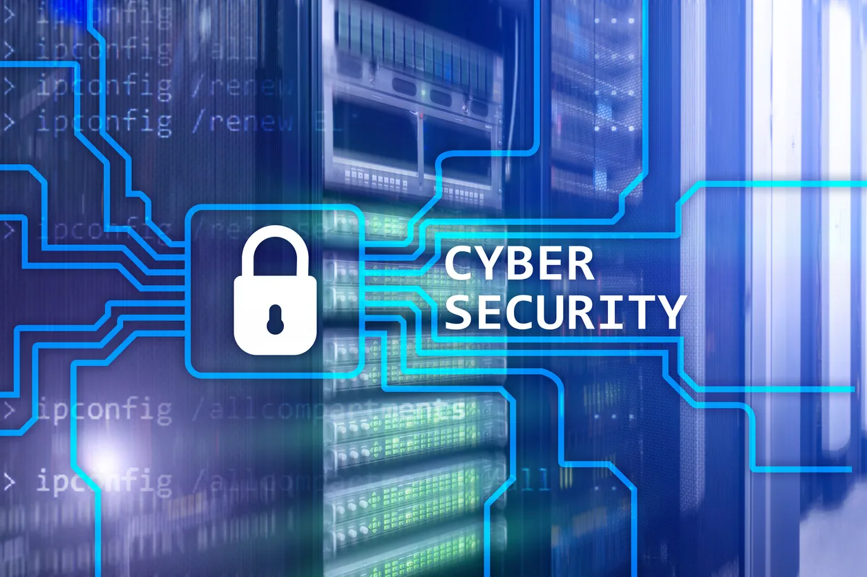 Professional business scene — Security Digital Lock Icon — benefits administration context